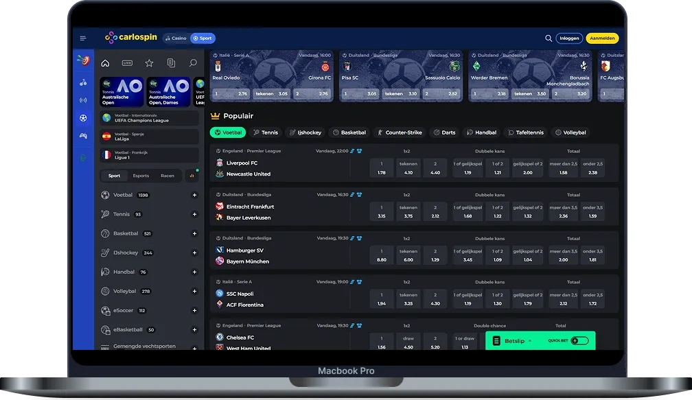 Carlospin Casino Sportweddenschappen